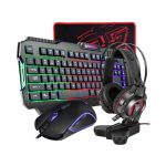 FANTECH P51 Gaming Set – Wired Keyboard, Mouse, Headset, Stand & Pad Combo