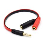 3.5Mm Male To 2 Female Stereo Y Splitter Cable